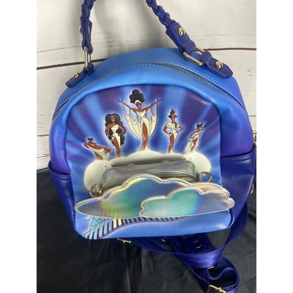 Loungefly Disney Hercules Muses Clouds Mini Backpack and Crossbody Bag Set NWOT - Picture 7 of 10